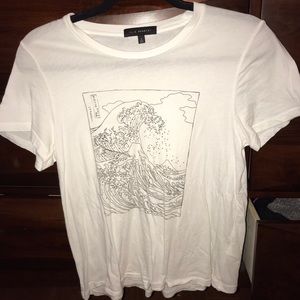 LA heart white graphic tee